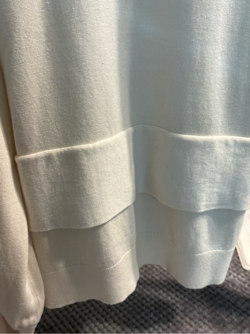 Ralph Lauren Cream Tie-Waist Long-Sleeve Sweatee - Picture 4 of 8